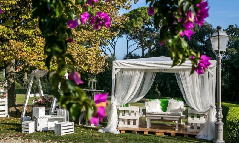 Mobili in pallet per il giardino - gazebo 2
